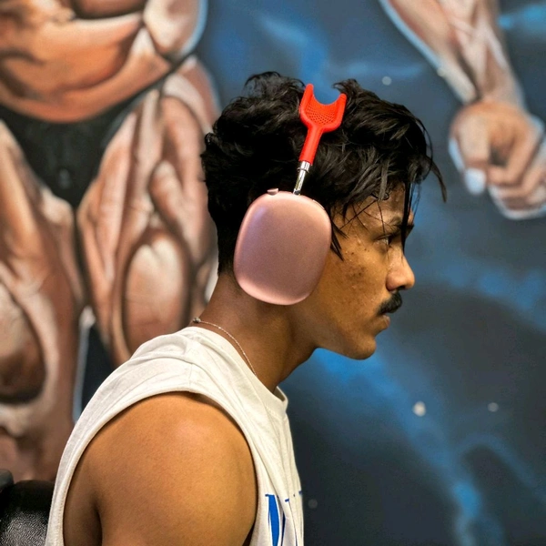 Headphones Max – Master Quality with Popup Window, Best Audio Quality With Travel Case - 1 Month Cybzone Warranty, SRH1