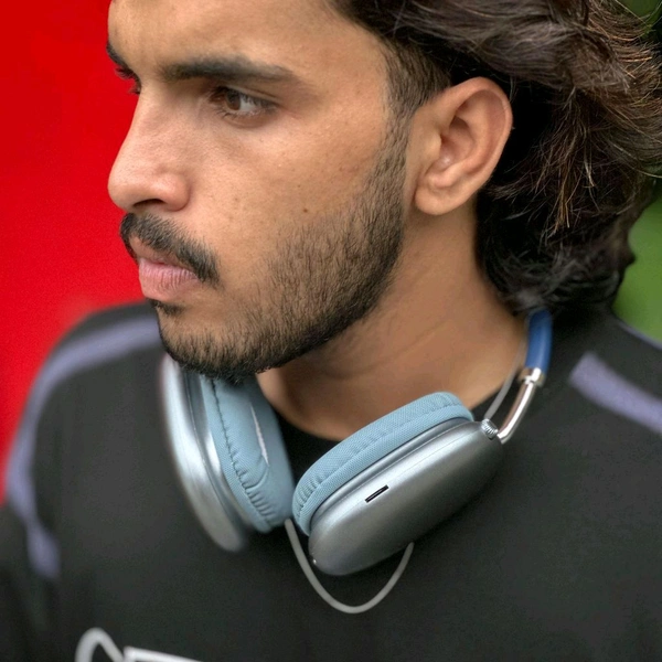 Headphones Max – Master Quality with Popup Window, Best Audio Quality With Travel Case - 1 Month Cybzone Warranty, SRH2