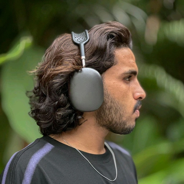 Headphones Max – Master Quality with Popup Window, Best Audio Quality With Travel Case - 1 Month Cybzone Warranty, SRH4