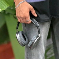 Headphones Max – Master Quality with Popup Window, Best Audio Quality With Travel Case - 1 Month Cybzone Warranty, SRH4