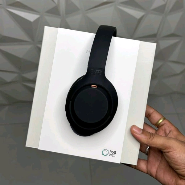 Introducing New Wireless Headphone With Microphone, Retractable & Foldable Wireless Headset, Long Battery Life, Enjoy Music And Hands-Free Calls - Black, 1 Month Cybzone Warranty