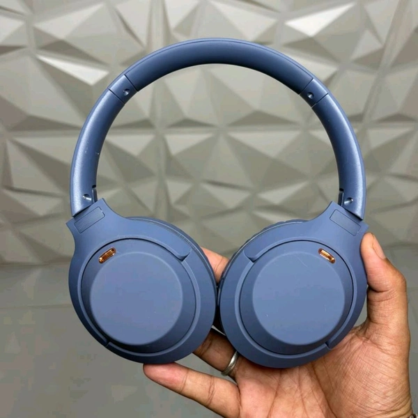 Introducing New Wireless Headphone With Microphone, Retractable & Foldable Wireless Headset, Long Battery Life, Enjoy Music And Hands-Free Calls - Blue, 1 Month Cybzone Warranty