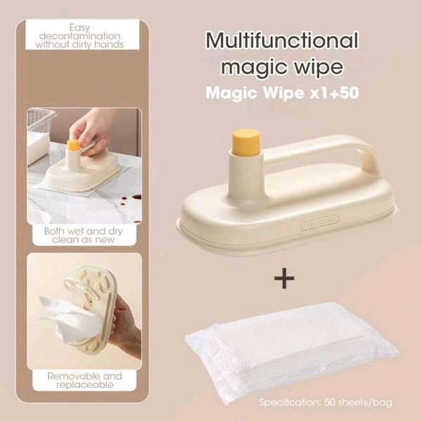 Disposable Magic Brush Wipes 50 pcs tissue