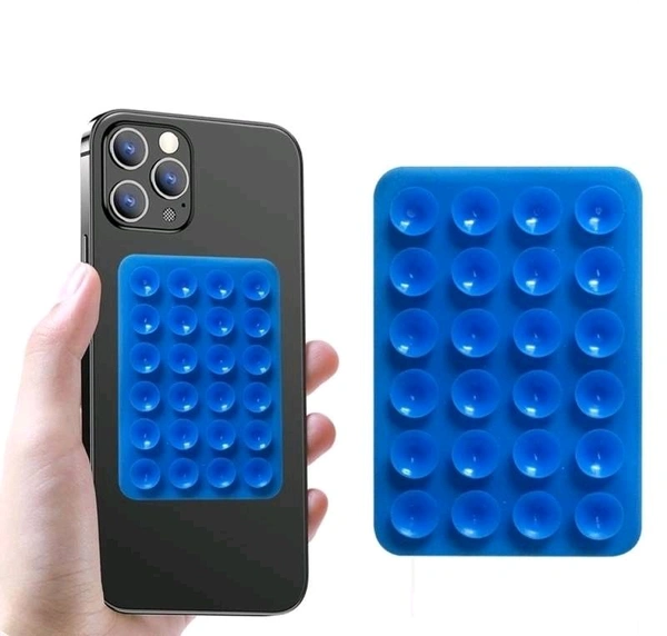 Suction Phone Case Mount, Multifunctional Slip Phone Mini Suction Cup Mat Silicon Adhesive Phone Accessory iPhone and Android Cellphone case Compatible (Pack Of 5)