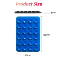 Suction Phone Case Mount, Multifunctional Slip Phone Mini Suction Cup Mat Silicon Adhesive Phone Accessory iPhone and Android Cellphone case Compatible (Pack Of 5)