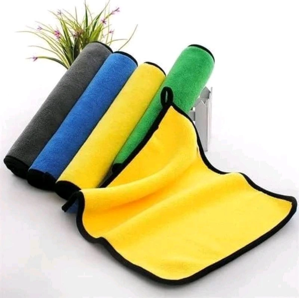 Microfiber Cleaning Towel 300 GSM Multicolor Thick Lint & Streak-Free Multipurpose Cloths, Double Sided, High Density