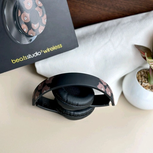 Wireless Wireless Headphones with Built-in Mic for Gaming, Music & Sports - Long Battery Life, Comfortable Fit, Call Function, Fashion Design - 1 Month Cybzone Warranty, Black