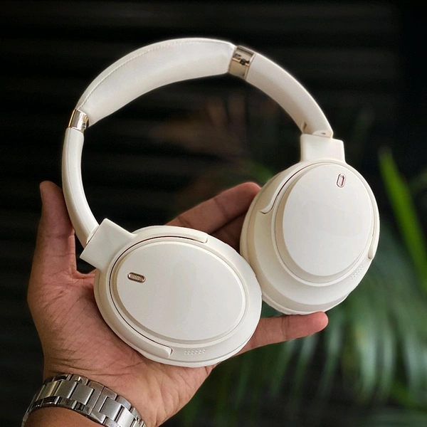 QuietComfort 45 Wireless Headphones – BT Earphone, Over Ear Headphones With Built-in Mic - 6 to 12 Hours Playtime, Foldable Stereo Wireless Headset, Perfect For Everyday Use - Off White, 1 Month Cybzone Warranty