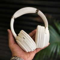 QuietComfort 45 Wireless Headphones – BT Earphone, Over Ear Headphones With Built-in Mic - 6 to 12 Hours Playtime, Foldable Stereo Wireless Headset, Perfect For Everyday Use - Off White, 1 Month Cybzone Warranty