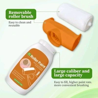 Paint Wall Repair Roller Brush with Wall Repair Paste Cream Household Supply Cleaning Tool Water Based Latex DIY Renovation with Roller Paint for Cracks, Wall Repair Solution Paint Roller