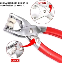 Premium Snap 2 Type Silver Button, Thickened Snap Fasteners Kit with Hand Pressure Plier DIY Sewing Buttons Set for Clothing Sewing and Crafting Revat Machine