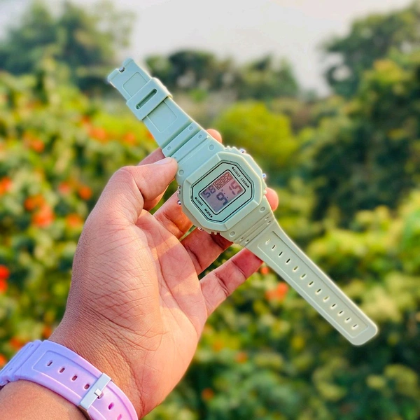 Men'S And Women'S Digital Watches, Fashionable Square Large Digital LED Electronic Watches, Casual Outdoor Sports/ Alarm Clock/ Countdown/ Stopwatch/12 /24 - SRB1