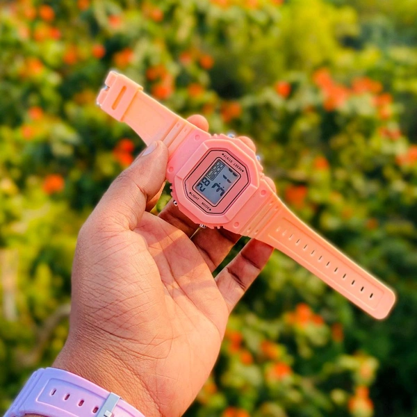 Men'S And Women'S Digital Watches, Fashionable Square Large Digital LED Electronic Watches, Casual Outdoor Sports/ Alarm Clock/ Countdown/ Stopwatch/12 /24 - SRB4