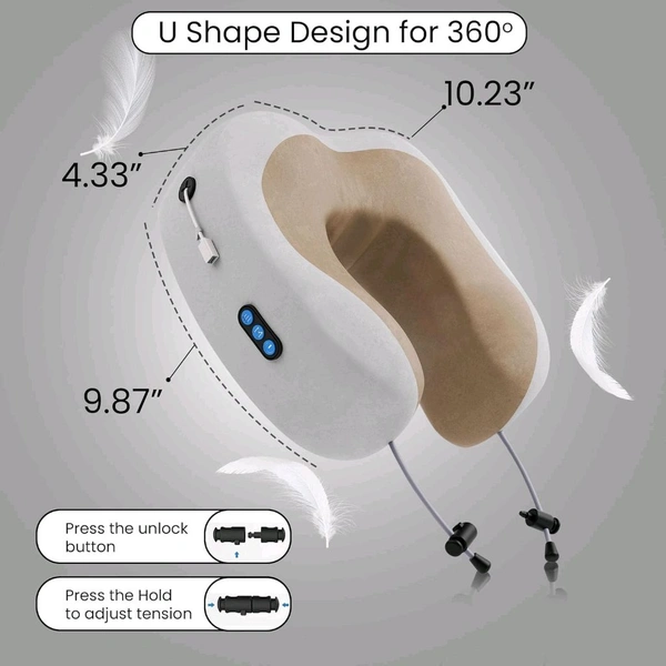 U Shaped Massage Pillow Neck Massage Device Electric Neck Massager Apparatus Shoulder Back Cervical Massager For Body Relaxation
