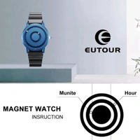 Original Magneto Jupiter Mens Watch Magnetic Balls Minimalist Dress Simplicity Quartz Watches with Mesh Stainless Steel Strap - Prepaid orders only accepted!