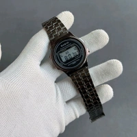 Gasio Digital Unisex Metal Strap Watch - Black