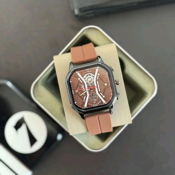 Time Analog Quartz Movement Collection Collection With High Quality Strap Best finishing Body & Case - SRT3