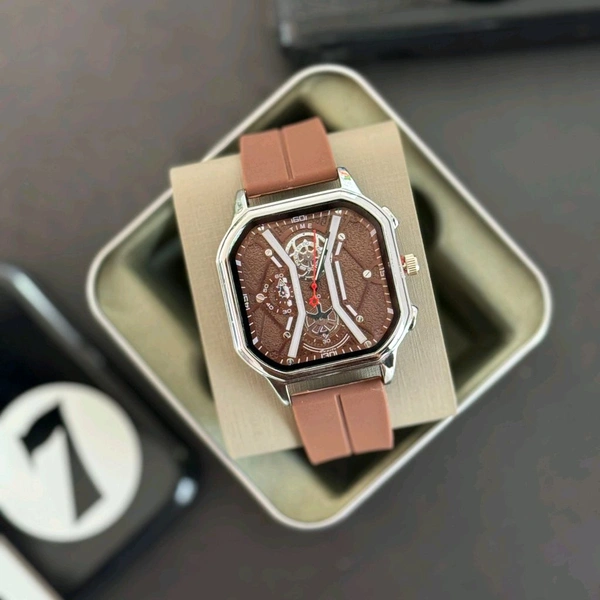 Time Analog Quartz Movement Collection Collection With High Quality Strap Best finishing Body & Case - SRT3