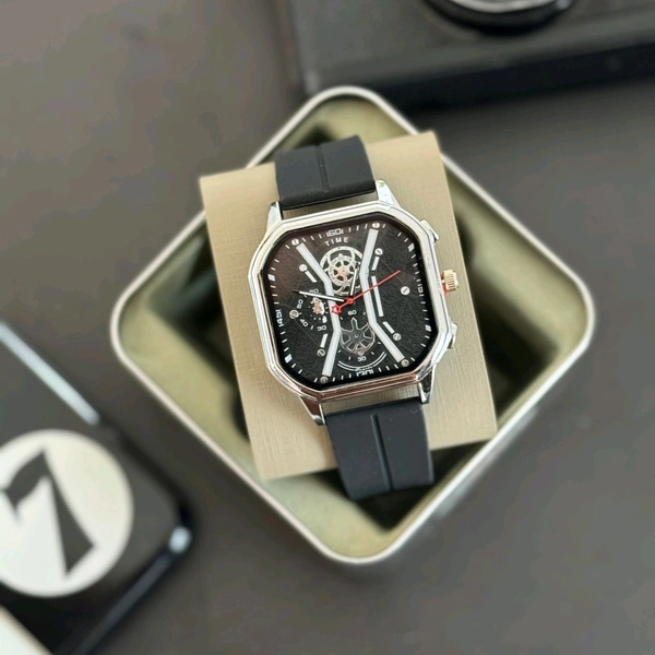 Time Analog Quartz Movement Collection Collection With High Quality Strap Best finishing Body & Case - SRT4