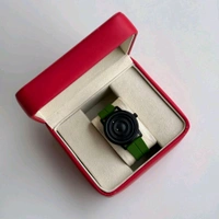 Most Demanded Magnetic Analog Quartz Movement Watch With High Quality Strap Best finishing Body & Case - Green
