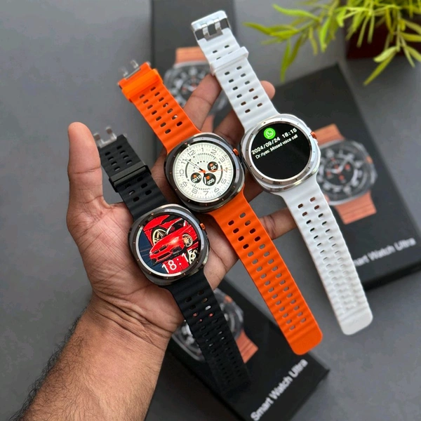 New Wireless Smart Watch 7 Ultra, Magnetic Charging, Weather Forecast, Remote Photography And Other Functions Of The Full Touch Smart Watch, Suitable For Iphone And Android Phones - Orange
