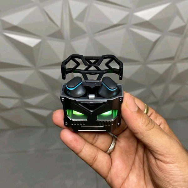 Z37 Metal Body Wireless Earbud Headphones, TWS BT 5.3, Touch Control, Hands-Free, Low Latency, Auto Pairing, Non-Waterproof, Condenser Mic, Rgb Light, for Sports & Gaming, Type-C Charging - Compatible with Android And iOS - Black
