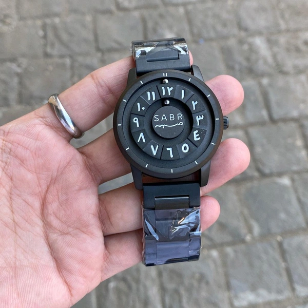 New Sabr Magnetic Magnetic Ball Unique Watch For Men | New Fashionable Business Mens Watch Creative Unique Rotating Magnetic Beads Black Classic Watch Exquisite Watch - SBR1