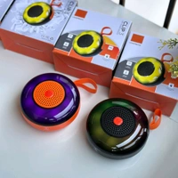 CLIP 3 RGB Portable Wireless Speaker, Wireless Speaker with LED Lights - Clear Sound, TF-Card Inputs, Fast Pairing, Lightweight Design for Outdoor Use - Ideal Gift - Orange