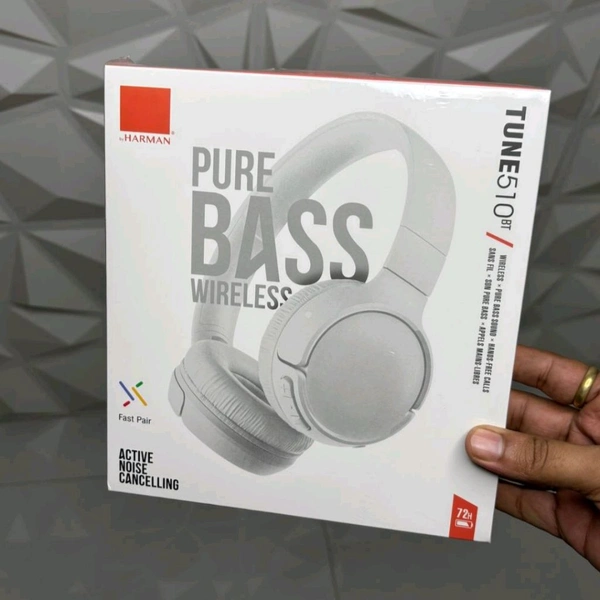Wireless Earphone Headphones With Microphone Lightweight, For Music Lovers & Professionals - Suitable for Travel, Office & Home, 5-6 Hours Playback Time, High Quality Model - White, 1 Month Cybzone Warranty