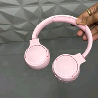 Wireless Earphone Headphones With Microphone Lightweight, For Music Lovers & Professionals - Suitable for Travel, Office & Home, 5-6 Hours Playback Time, High Quality Model - Pink, 1 Month Cybzone Warranty