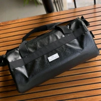New Travel Duffle Bag Sports Gym Shoulder Handbag for Men Outdoor Weekend Bag for Women with Shoe Compartment Luggage Bag - Black