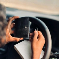 New High Quality Leather Pop-up Wallet With Brand Name Box Packing | Best Quality Collection - Black