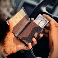 New High Quality Leather Pop-up Wallet With Brand Name Box Packing | Best Quality Collection - Brown