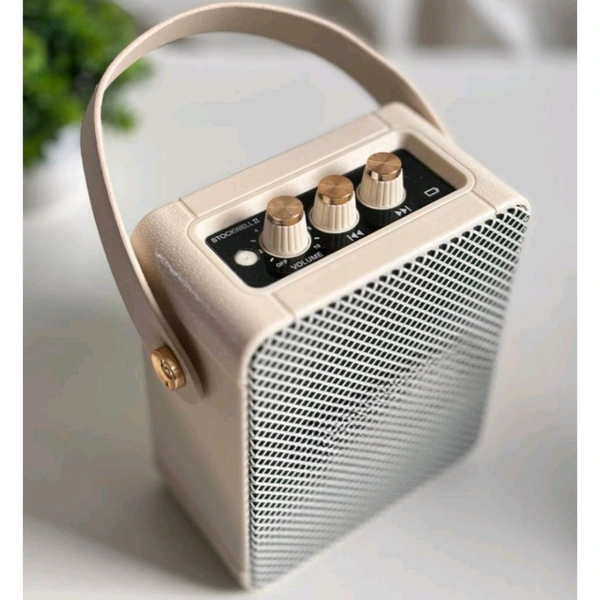 Authentic Stockwell II Portable Bluetooth Speaker – Mini Wireless Speaker for iOS, Android & PC with Extended Playback Time, Dolby™️ Sound, Deep Bass & Crisp Highs - Off-White