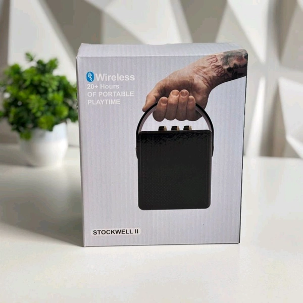 Authentic Stockwell II Portable Bluetooth Speaker – Mini Wireless Speaker for iOS, Android & PC with Extended Playback Time, Dolby™️ Sound, Deep Bass & Crisp Highs - Off-White