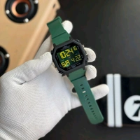 New Forest Digital Watch With High Quality Strap Best finishing Body & Case, LCD Backlight Alarm Clock with Date & Time Display, Non-Rechargeable Button Battery, Digital Timepiece Youth Fashion Watch - Green
