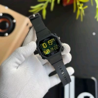 New Forest Digital Watch With High Quality Strap Best finishing Body & Case, LCD Backlight Alarm Clock with Date & Time Display, Non-Rechargeable Button Battery, Digital Timepiece Youth Fashion Watch - Black