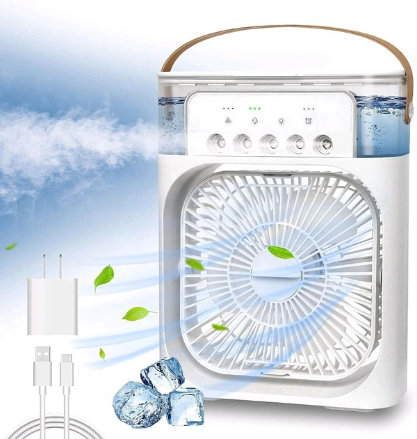 Portable Air Conditioner Fan, Personal Mini Small Evaporative Air Cooler Cool Mist Humidifier, 1/2/3 H Timer, 3 Speeds & 3 Spray Modes for Room Office Home Travel