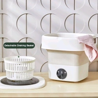 Folding Washing Machine, Mini Portable Washing Machine, Deep Cleaning Half Automatic Washt, Mini Foldable Washing Machine, Suitable For Socks, Underwear, Baby Clothes
