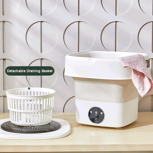 Folding Washing Machine, Mini Portable Washing Machine, Deep Cleaning Half Automatic Washt, Mini Foldable Washing Machine, Suitable For Socks, Underwear, Baby Clothes
