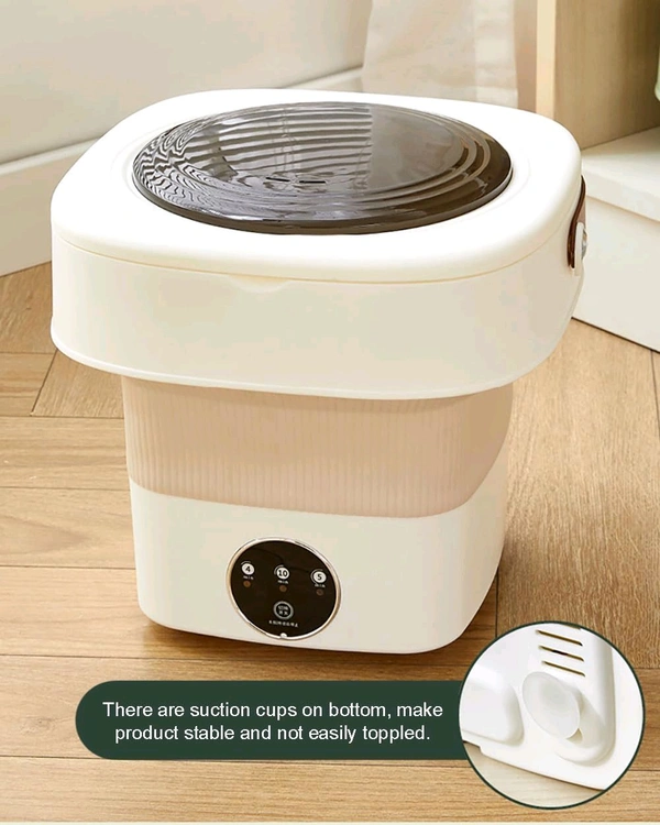 Folding Washing Machine, Mini Portable Washing Machine, Deep Cleaning Half Automatic Washt, Mini Foldable Washing Machine, Suitable For Socks, Underwear, Baby Clothes
