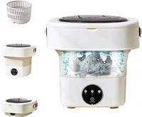 Folding Washing Machine, Mini Portable Washing Machine, Deep Cleaning Half Automatic Washt, Mini Foldable Washing Machine, Suitable For Socks, Underwear, Baby Clothes

