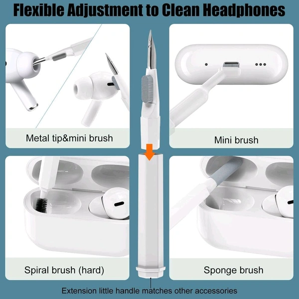 Keyboard Cleaner Kit, 20-in-1 Laptop Phone Screen Cleaning Kit, Keyboard Cleaning Kit with Electronic Cleaning Brush Spray for AirPods Pro, iPhone Pro, Camera, Computer Cleaning 