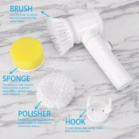 5 in 1 Home Kitchen Electric Cleaning Brush, Electric Spin Scrubber