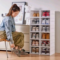 Stackable Multifunctional Storage, for Clothes Foldable Drawer Shelf Basket Utility Cart Rack Storage Organizer Cart for Kitchen, Pantry Closet, Bedroom, Bathroom, Laundry (5 Layer / 1 Pc)