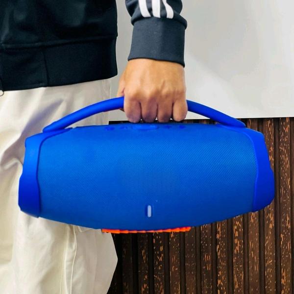 New Wireless Stereo Speaker,, TWS Stereo Hands-Free Call/FM/TF Card/U Disk, Connect Mobile Phone/Tablet/TV, Music Speaker Plug-in Card U Disk Support - Blue