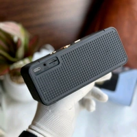 Portable Wireless Speaker - Stereo Sound, Button Control, USB Charging, Dolby Sound Enhance, Powerful Audio Setup, Rechargeable, Wireless, USB Connector, Mini Desktop Computer Speaker with TF/AUX Modes - Black