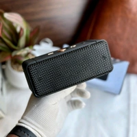 Portable Wireless Speaker - Stereo Sound, Button Control, USB Charging, Dolby Sound Enhance, Powerful Audio Setup, Rechargeable, Wireless, USB Connector, Mini Desktop Computer Speaker with TF/AUX Modes - Black