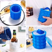 Silicone Ice Cube Maker Bucket Revolutionary Space Saving Ice-Ball Makers For Home, Party and Picnic.
