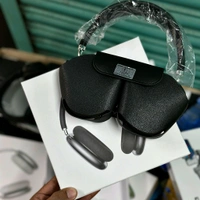 Headphones Max – Master Quality with Popup Window, Best Audio Quality With Travel Case  - Black